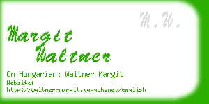 margit waltner business card